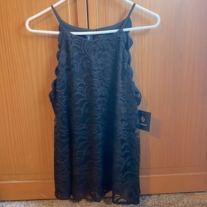 NEW Black lace tank top